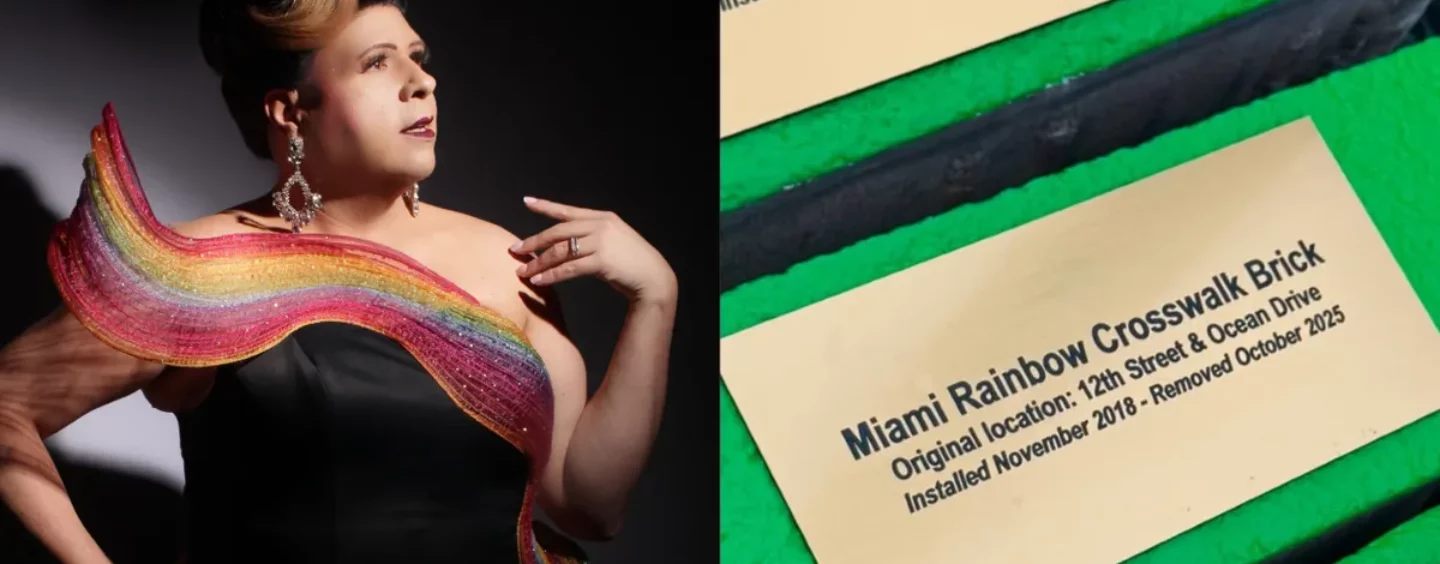 Une drag queen de Floride vend des briques d'un passage pour piétons arc-en-ciel supprimé pour aider à sauver les célébrations de la fierté